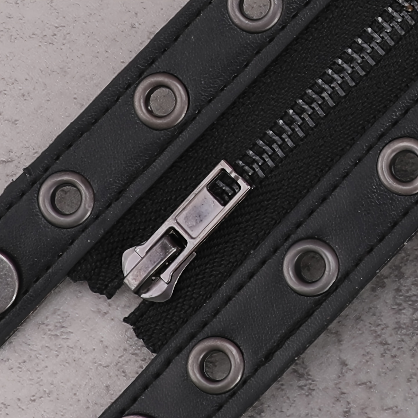 Gothic PU Wide Bracelet, Punk Rock Style for Couples